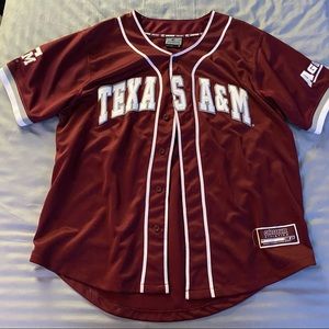Texas A&M No Name Colosseum Baseball Jersey Size M